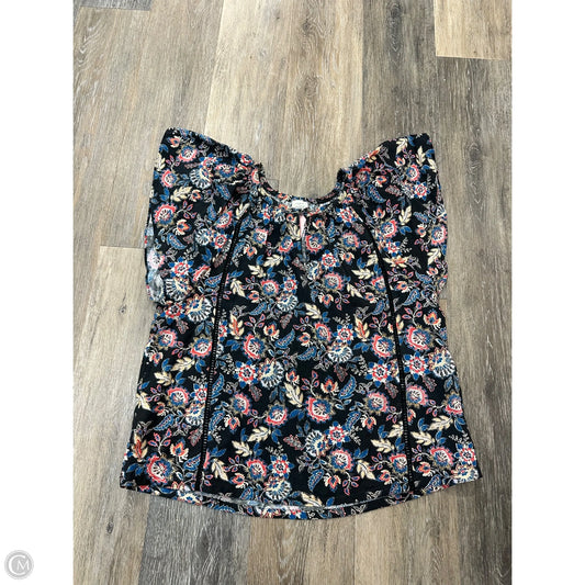 Blouse Short Sleeve By Roan + Ryan In Multi-colored, Size: S