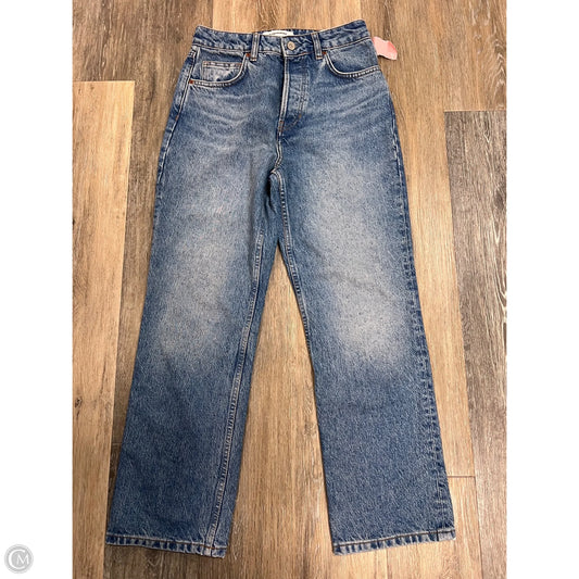 Jeans Straight By Reformation In Blue Denim, Size: 4/27