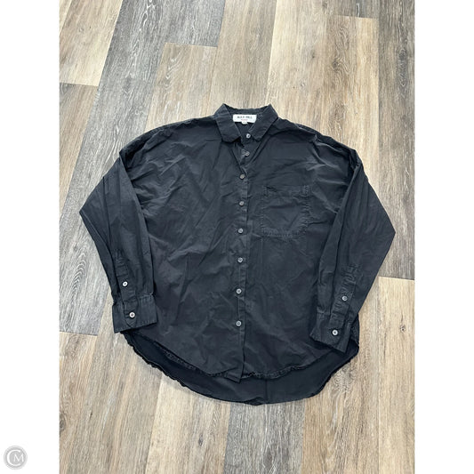 Blouse Long Sleeve By Alex Mill In Black, Size: Xs