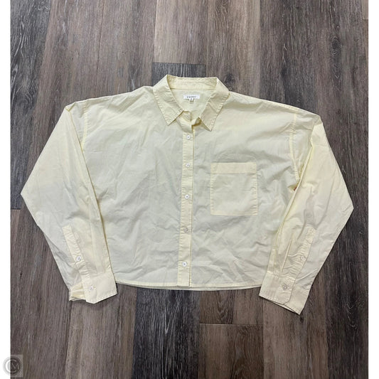 Blouse Long Sleeve By Z Supply In Yellow, Size: M