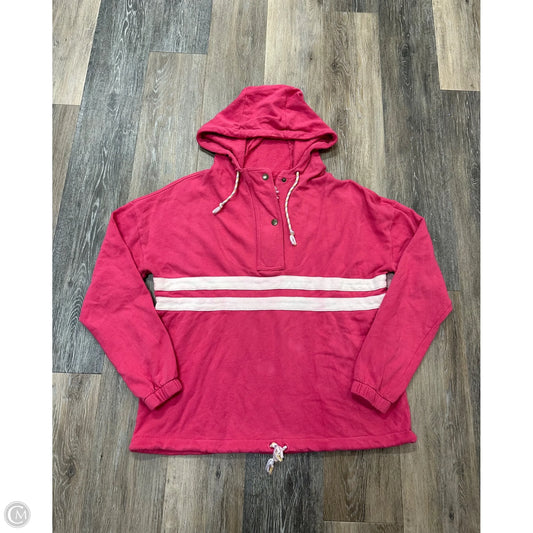 Sweatshirt Hoodie By Faherty In Pink, Size: S