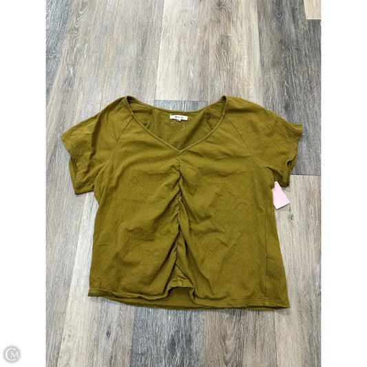 Top Short Sleeve By Madewell In Green, Size: S