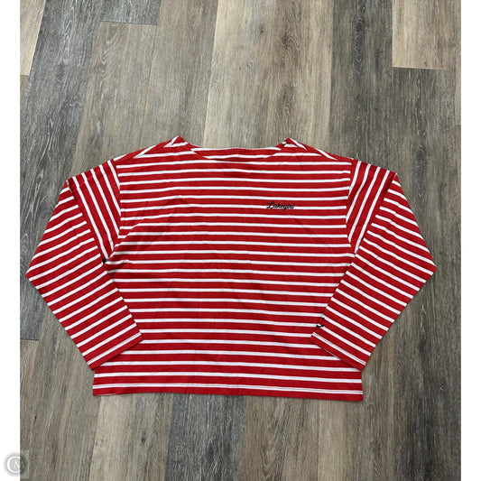 Top Long Sleeve By Lakegirl In Striped Pattern, Size: L