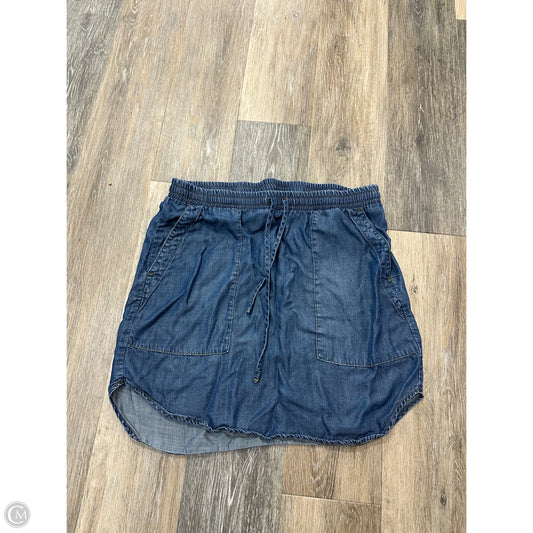 Skirt Mini & Short By Cloth & Stone In Blue, Size: M