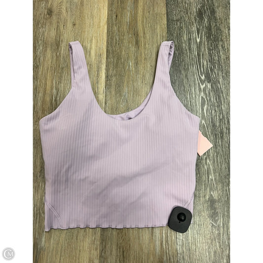 Athletic Tank Top By Lululemon In Purple, Size: 6