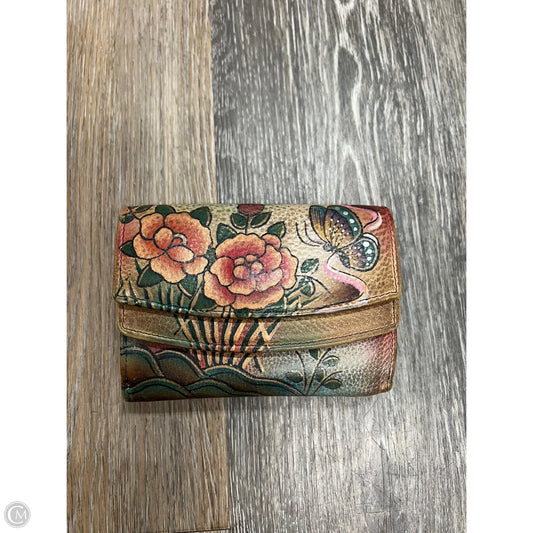 Wallet Leather By Anuschka, Size: Small