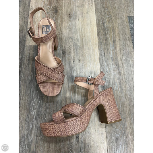 Sandals Heels Block By Dolce Vita In Pink, Size: 9.5