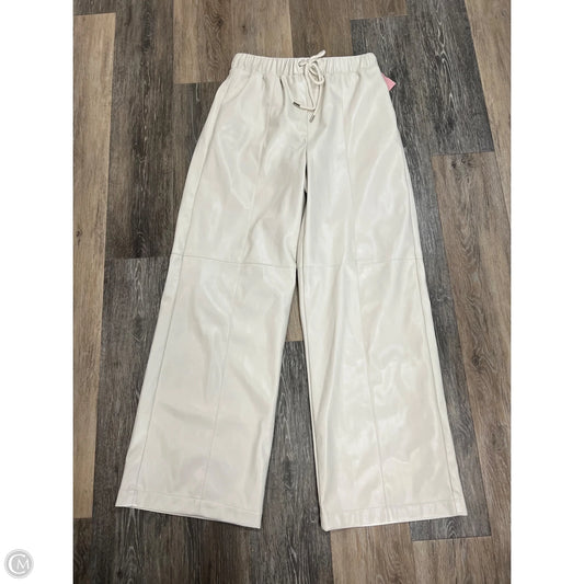 Pants Wide Leg By Evereve In Cream, Size: S