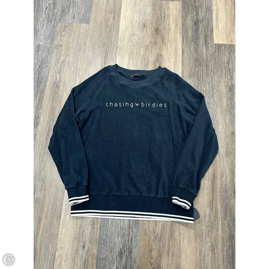 Sweatshirt Crewneck By Calliope In Navy, Size: Xl