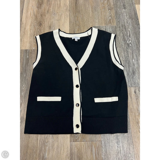 Vest Sweater By Evereve In Black, Size: L