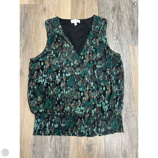 Top Sleeveless By Evereve In Multi-colored, Size: L