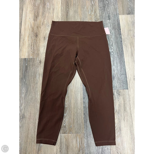 Athletic Leggings By Lululemon In Brown, Size: 14