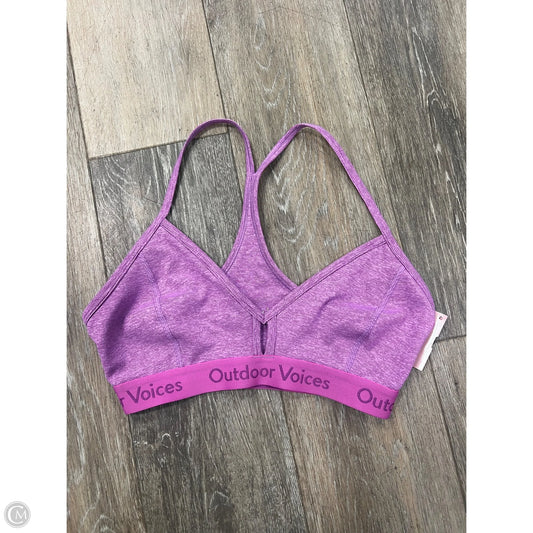 Athletic Bra By Outdoor Voices In Purple, Size: S