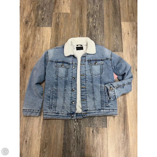 Jacket Denim By Silver In Blue Denim, Size: L