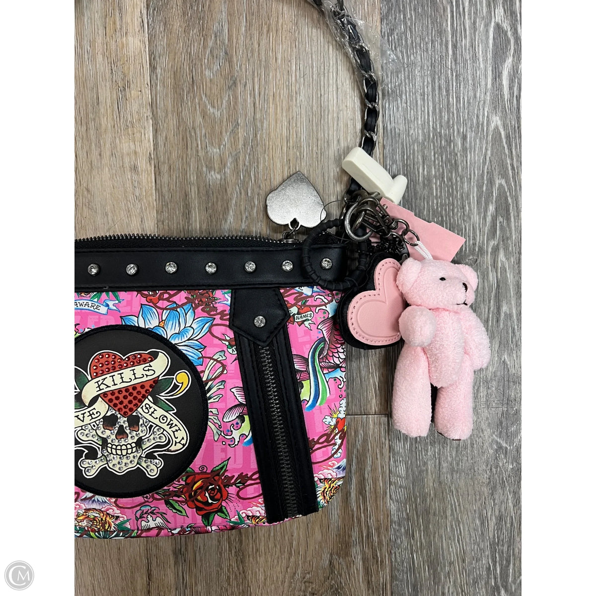 Handbag By Ed Hardy, Size: Small