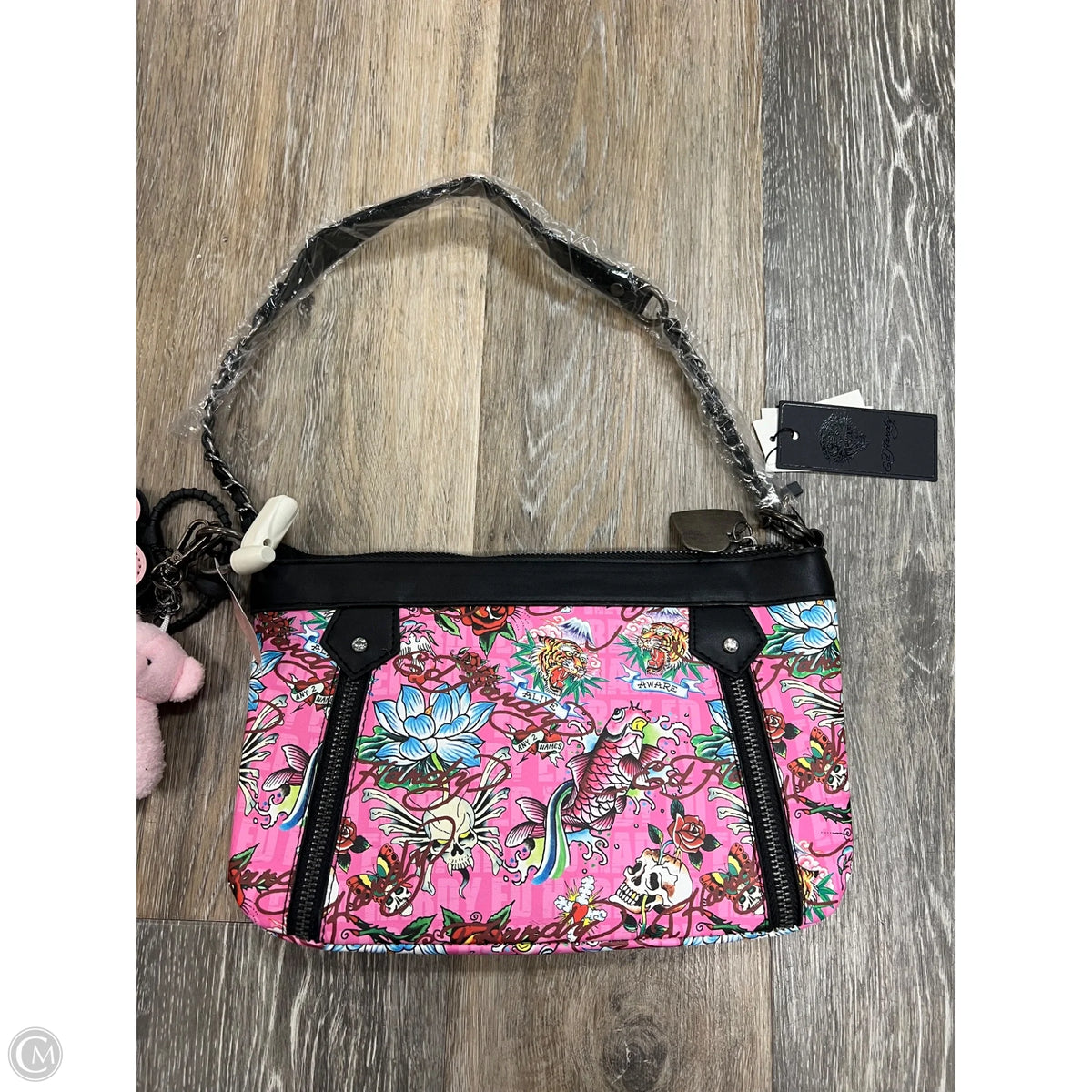 Handbag By Ed Hardy, Size: Small