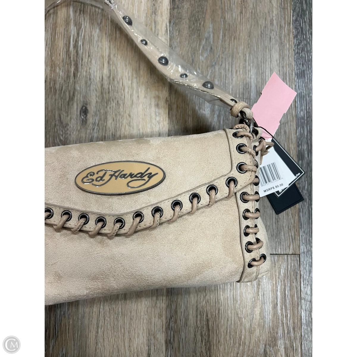 Handbag By Ed Hardy, Size: Medium