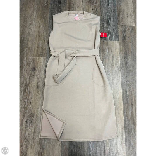 Dress Casual Midi By Spanx In Tan, Size: M