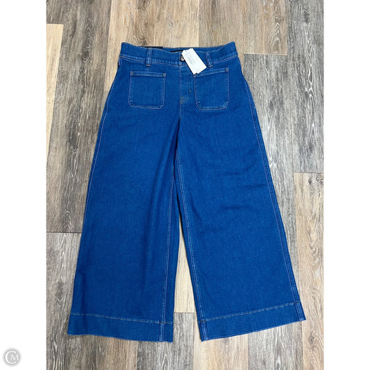 Jeans Wide Leg By Spanx In Blue Denim, Size: MP