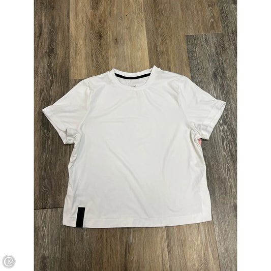 Athletic Top Short Sleeve By Unrl In White, Size: S