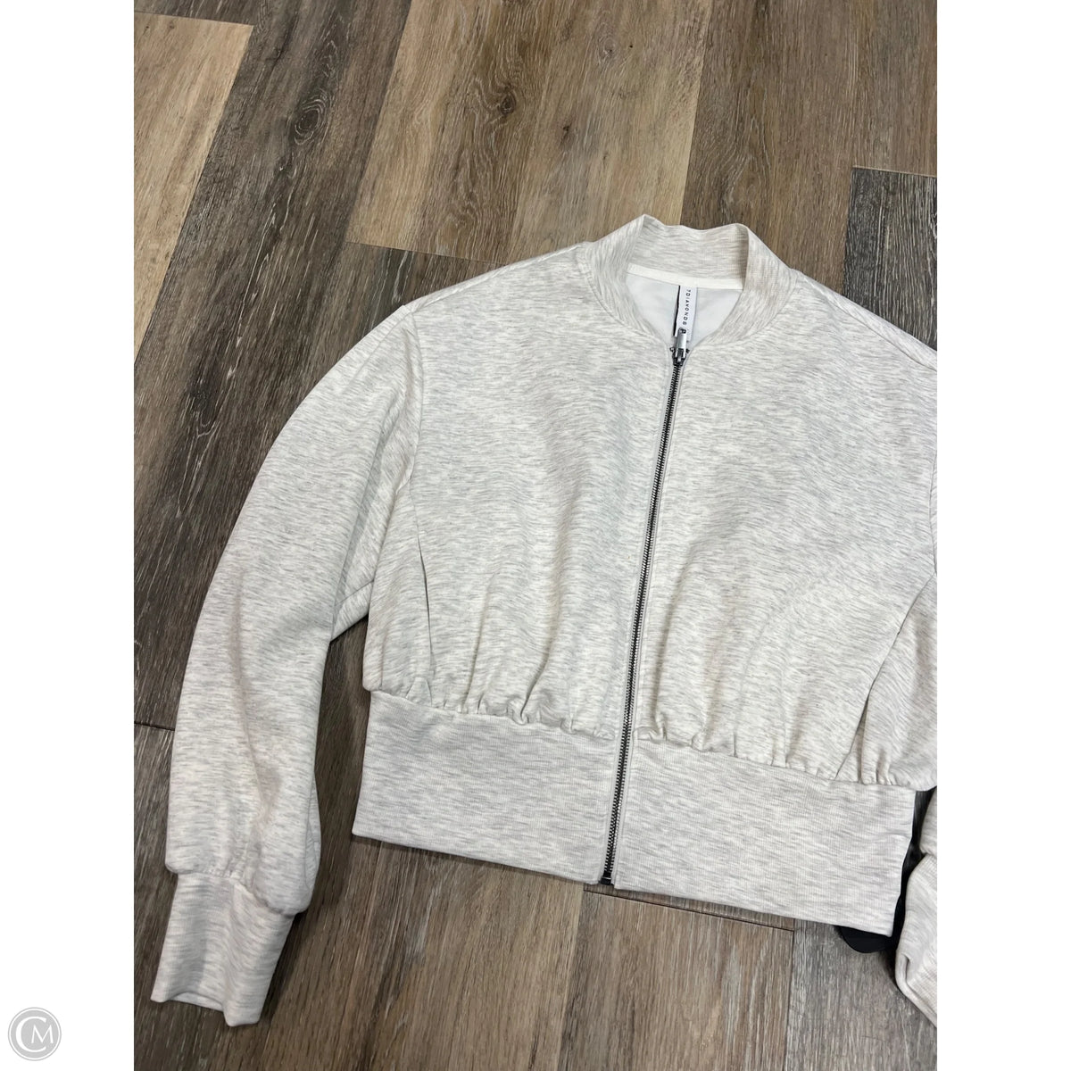 Athletic Jacket By 7diamonds In Grey, Size: M