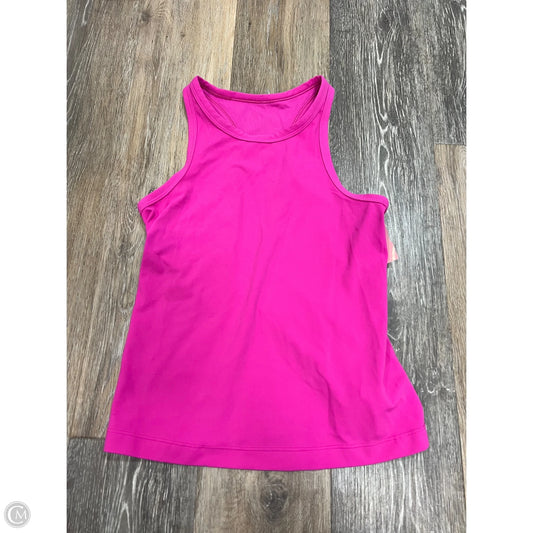Athletic Tank Top By Lululemon In Pink, Size: 6