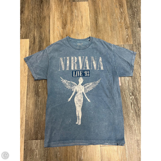 Top Short Sleeve By Clothes Mentor In Blue, Size: L