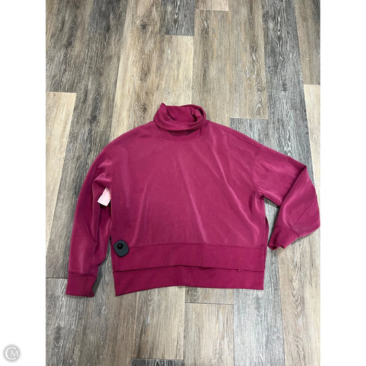 Athletic Sweatshirt Crewneck By Lululemon In Red, Size: 6