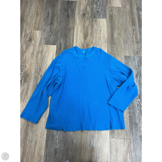 Top Long Sleeve Crew Neck By Skims In Blue, Size: L
