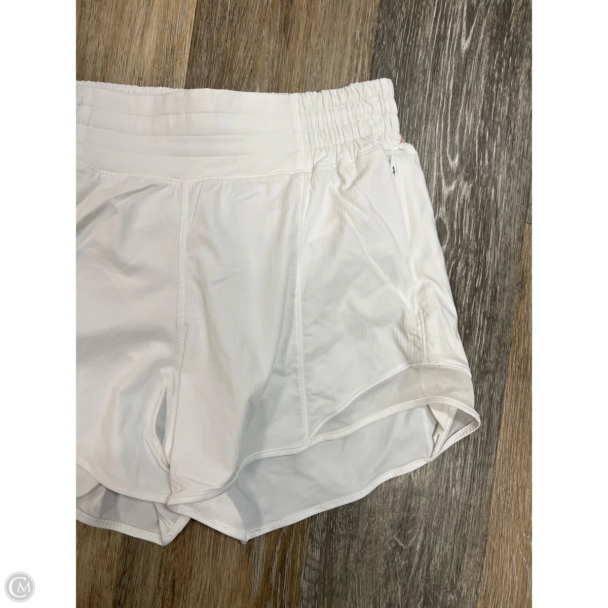 Athletic Shorts By Lululemon In White, Size: 4