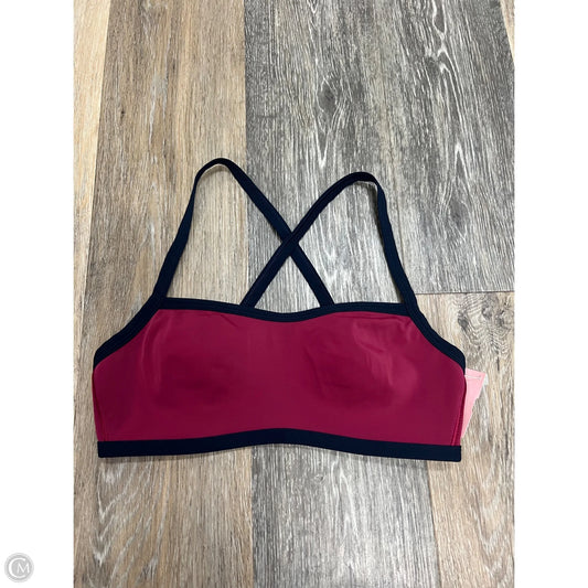Athletic Bra By Lululemon In Pink Blue, Size: S