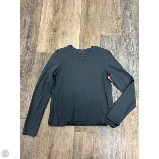 Athletic Top Long Sleeve Collar By Lululemon In Blue, Size: S