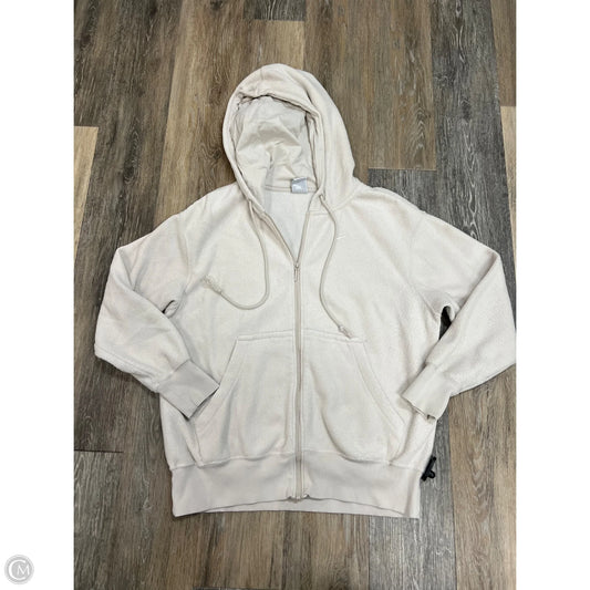 Athletic Sweatshirt Hoodie By Nike Apparel In Cream, Size: Xs