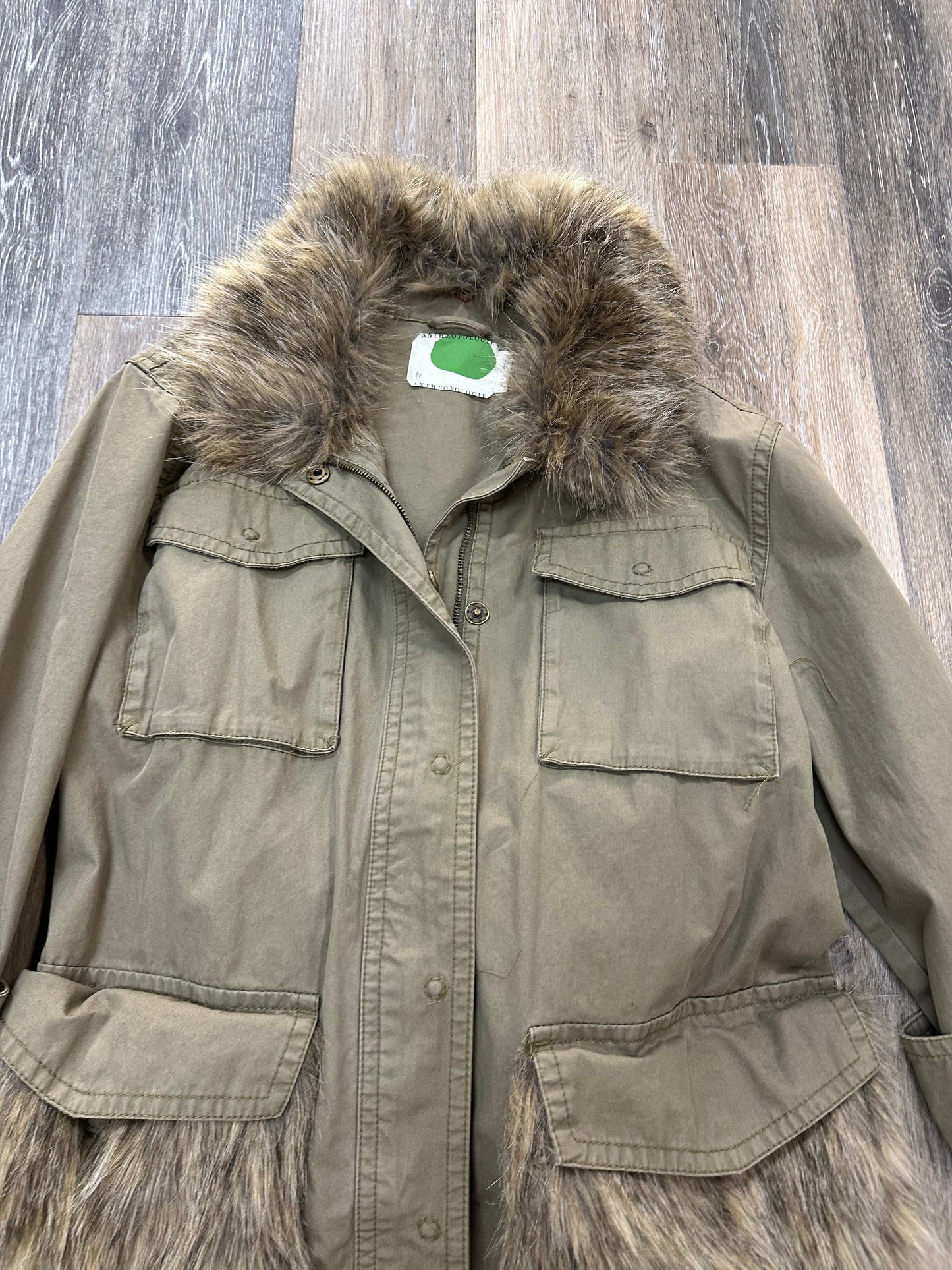 Jacket Utility By Anthropologie In Green, Size: L