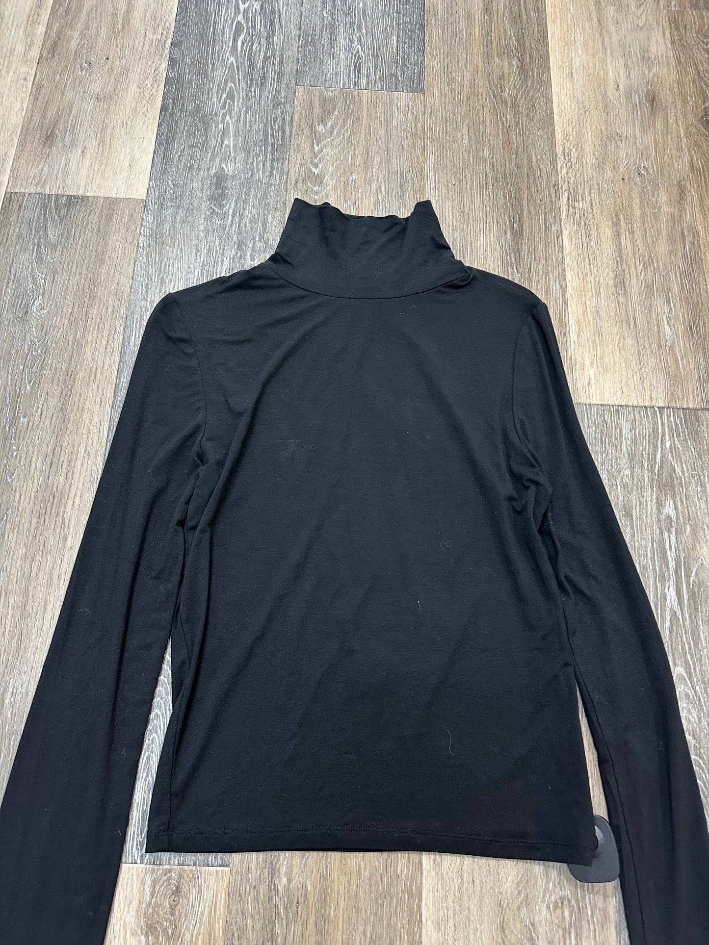 Top Long Sleeve By Double Zero In Black, Size: L