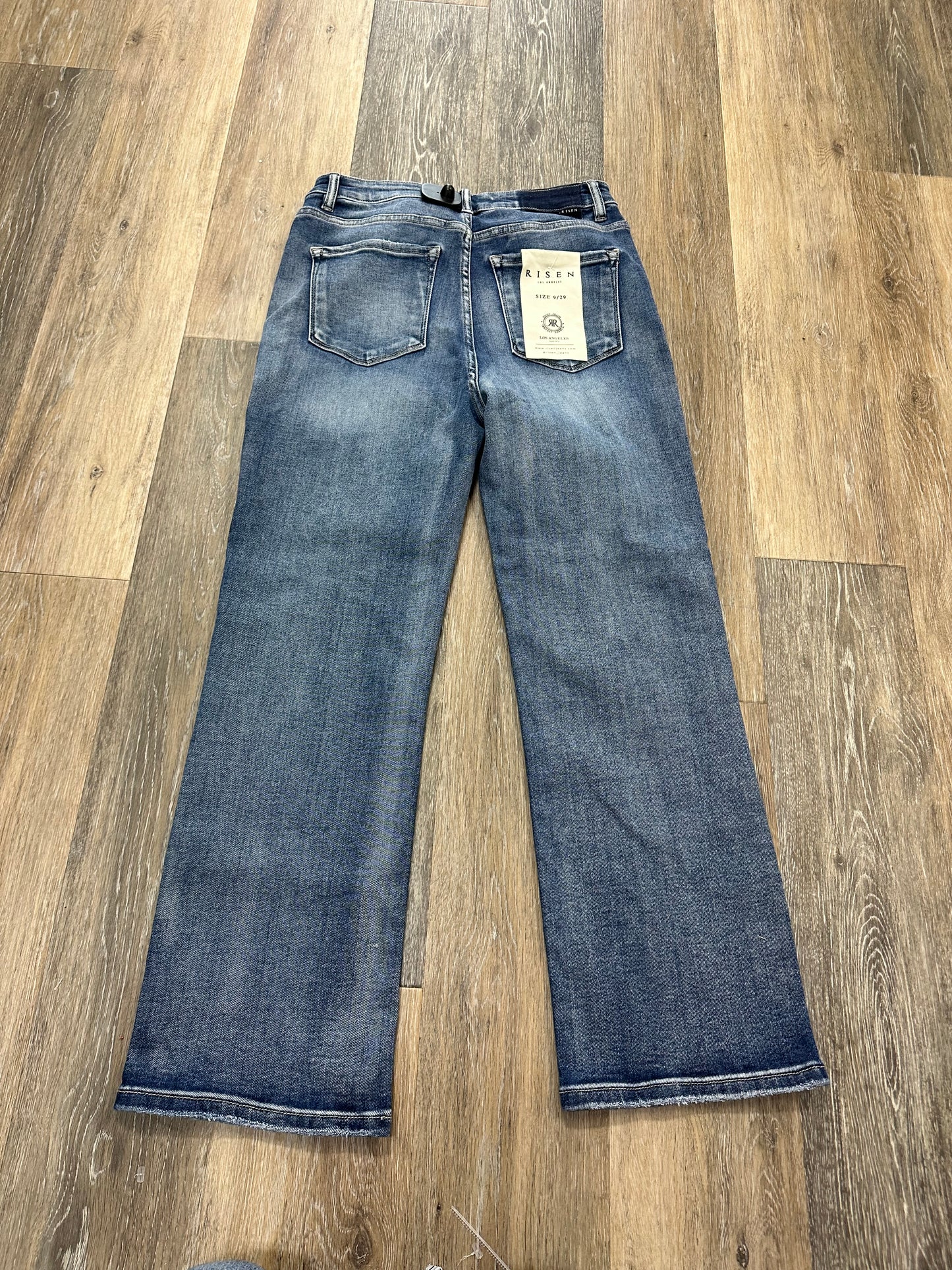 Blue Denim Jeans Straight Risen, Size 9/29