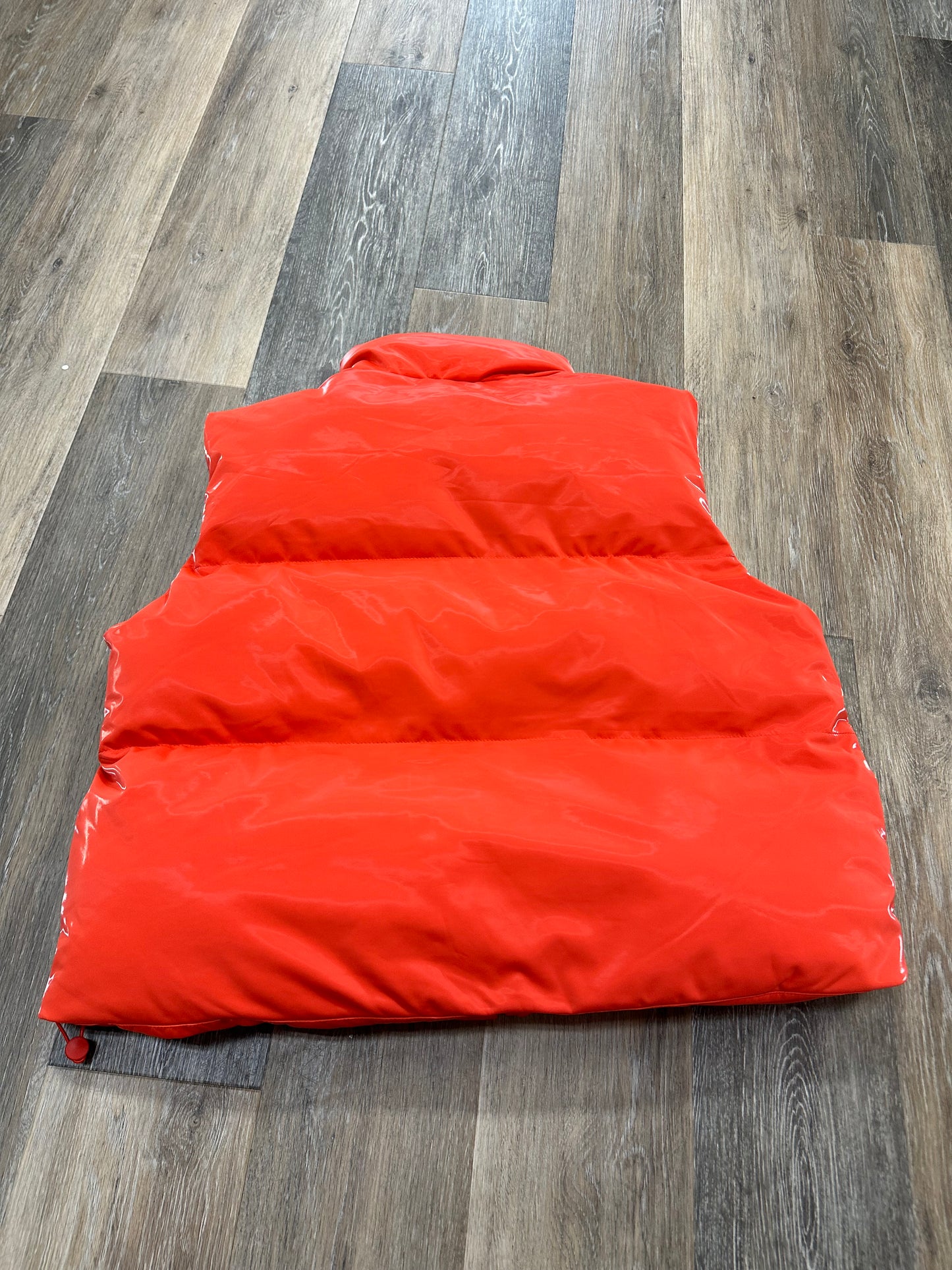 Orange Vest Puffer & Quilted Easel, Size L