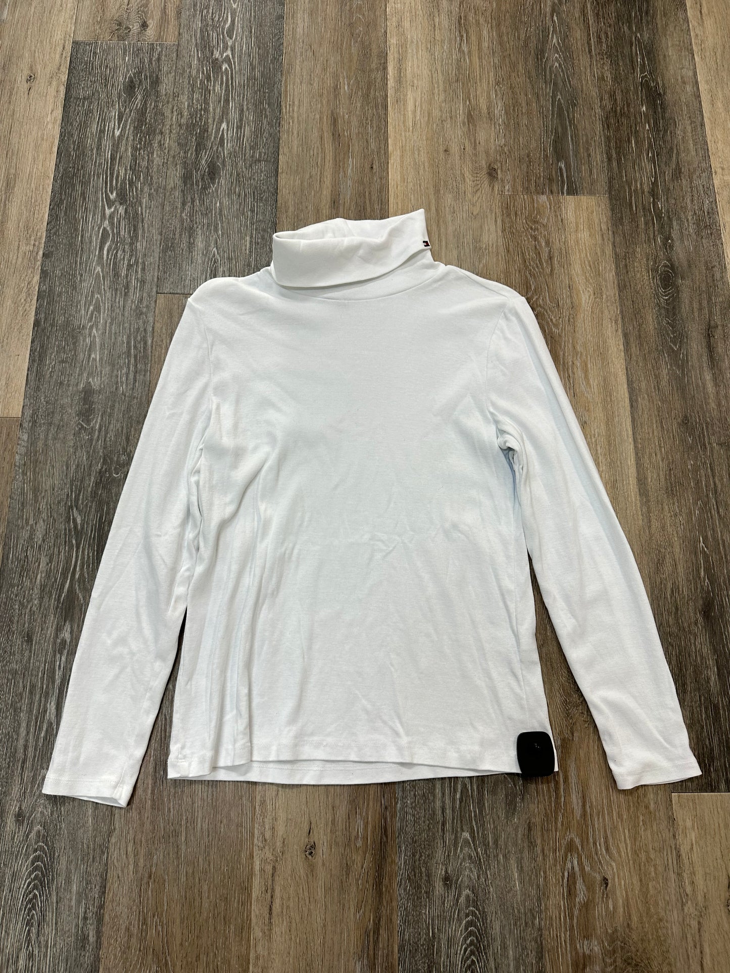 Top Long Sleeve By Tommy Hilfiger In White, Size: L