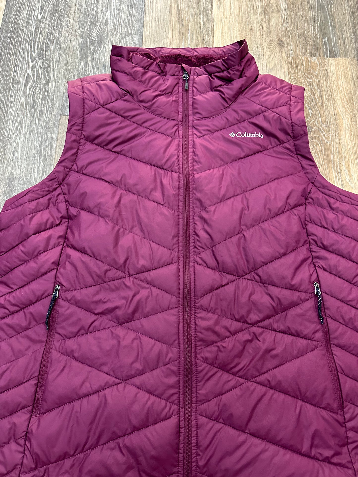 Vest Puffer & Quilted By Columbia In Purple, Size: 2x