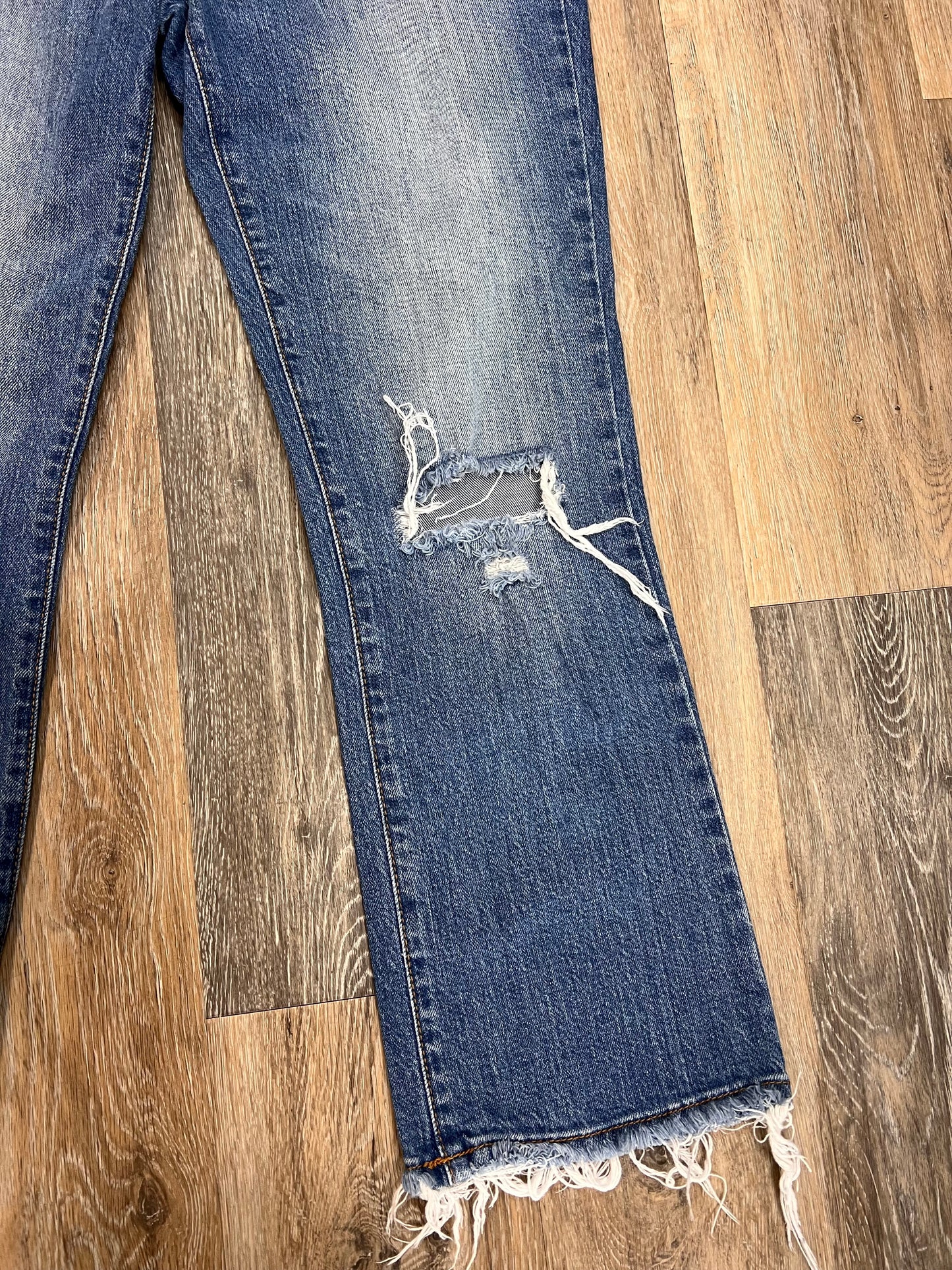 Jeans Straight By Daze In Blue Denim, Size: 4/27