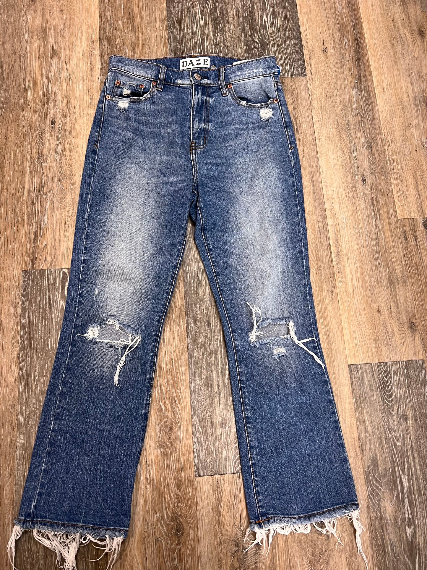 Jeans Straight By Daze In Blue Denim, Size: 4/27