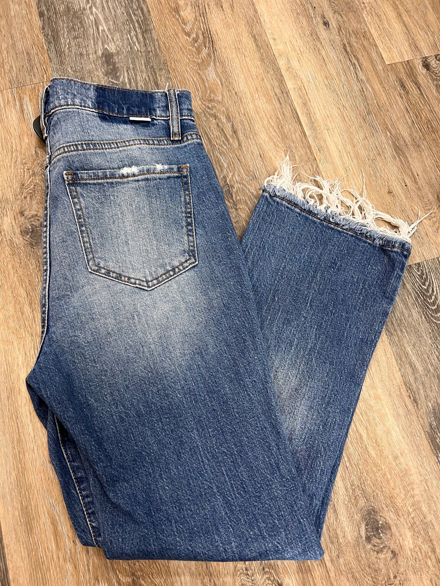 Jeans Straight By Daze In Blue Denim, Size: 4/27