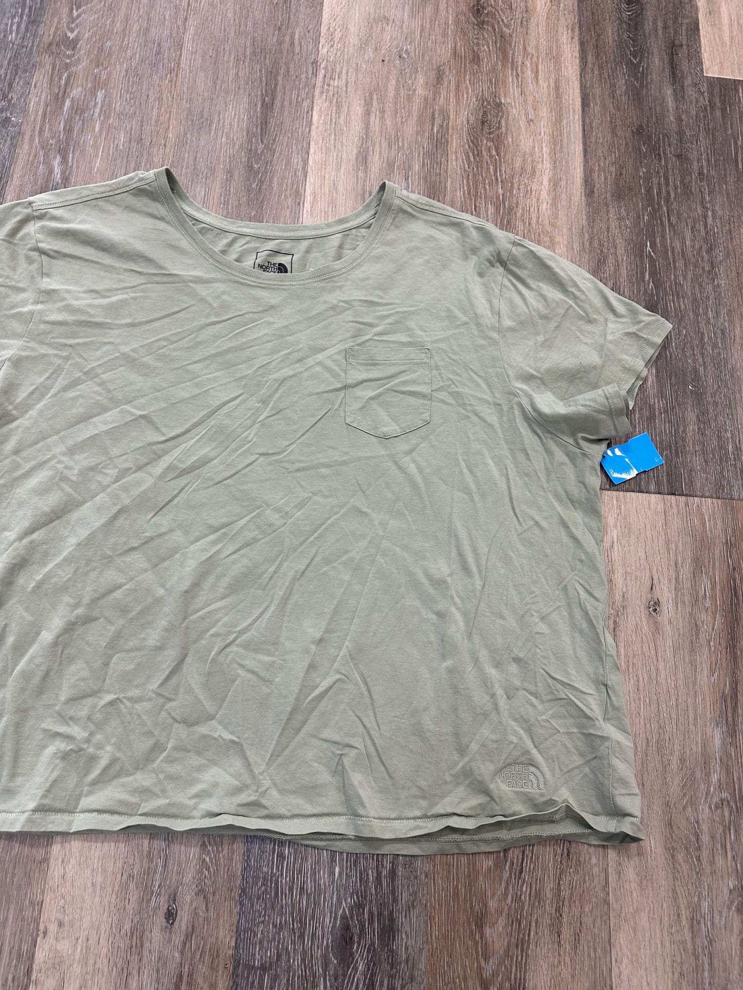 Athletic Top Short Sleeve By The North Face In Green, Size: 3x