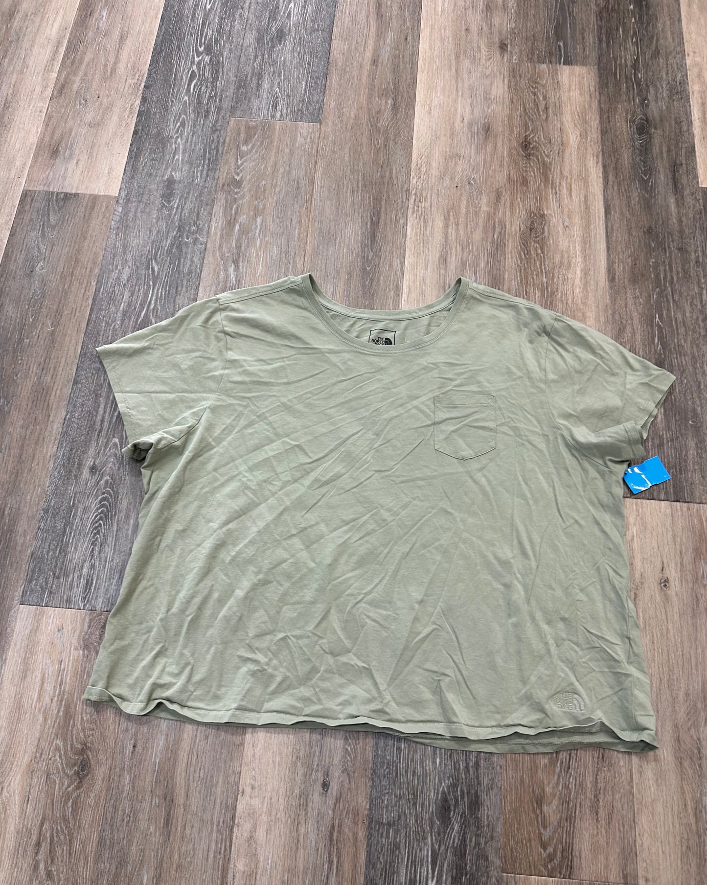 Athletic Top Short Sleeve By The North Face In Green, Size: 3x