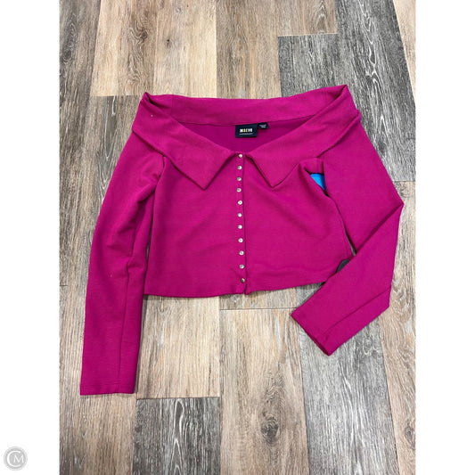 Top Long Sleeve By Maeve In Pink, Size: M