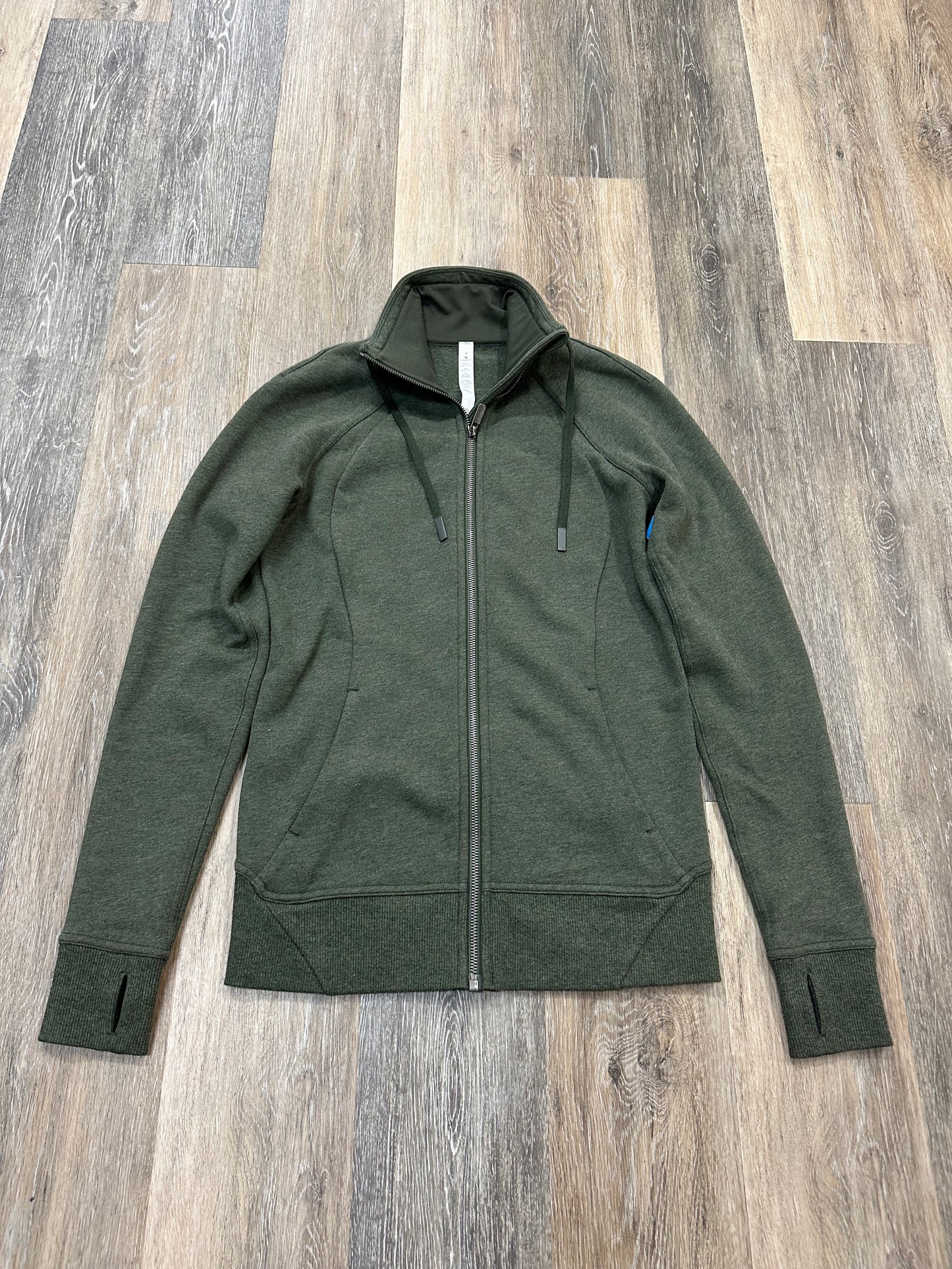 Athletic Jacket By Lululemon In Green, Size: 4