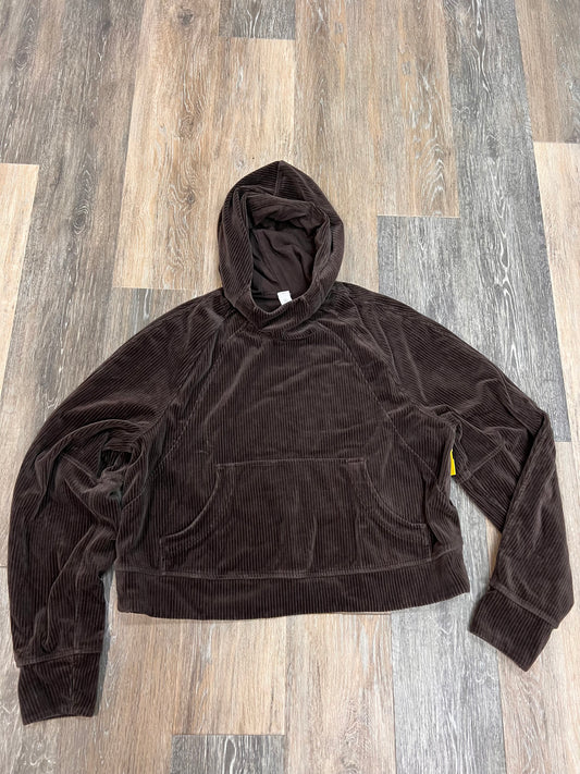 Athletic Sweatshirt Hoodie By Lululemon In Brown Size: M/L