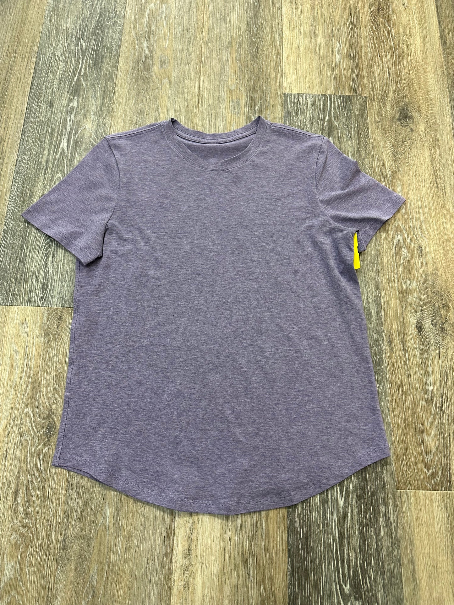 Athletic Top Short Sleeve By Lululemon In Purple, Size: M