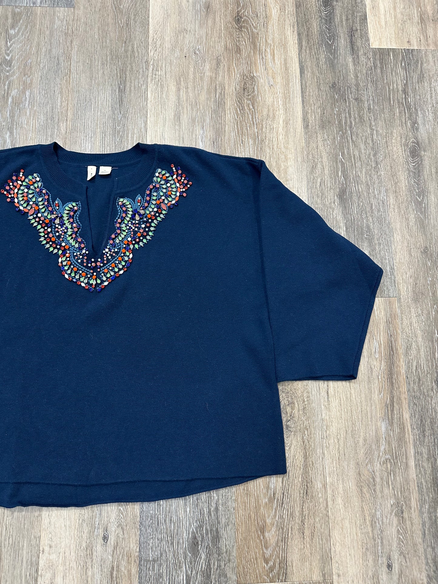 Sweater By Moth In Navy, Size: Xl