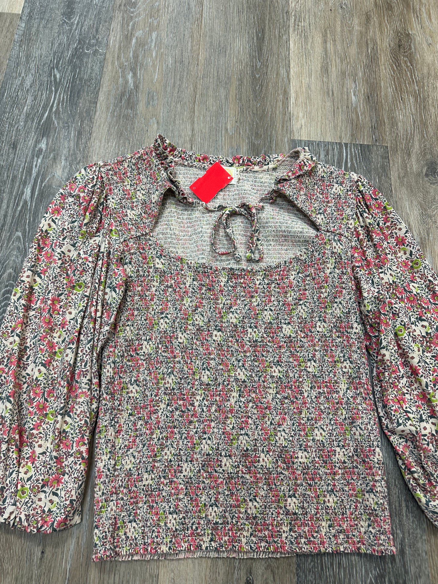 Floral Print Blouse Long Sleeve Nation Ltd, Size M